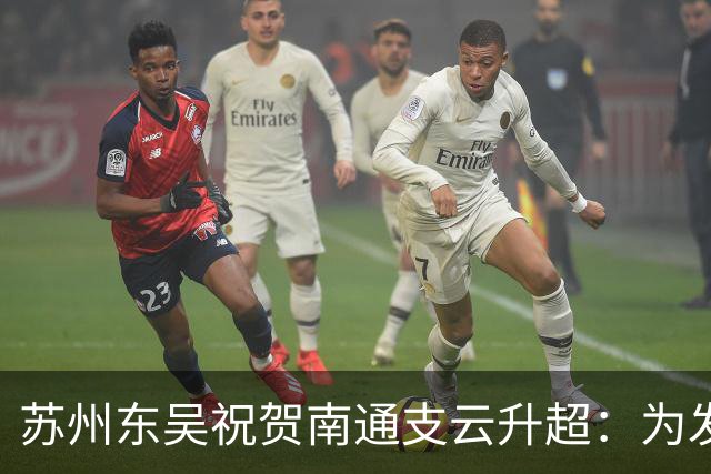 苏州东吴祝贺南通支云升超：为发展中的江苏足球注入信心和力量